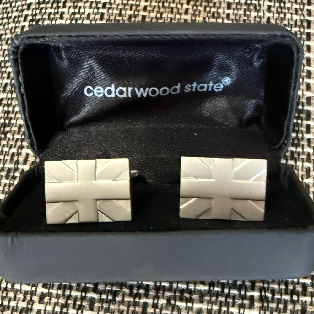 Silver Cufflinks - Union Jack